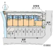 ★手数料０円★岡山市北区今７丁目　月極駐車場（LP）